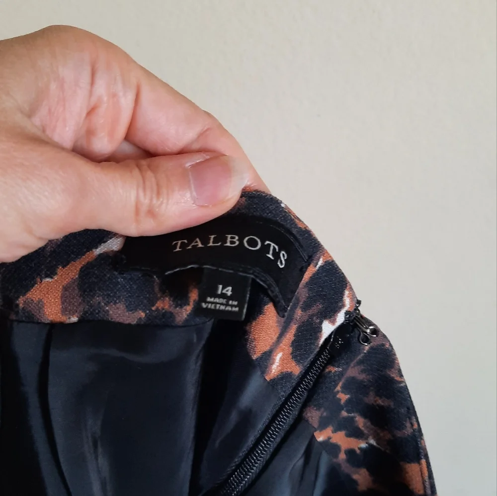 Talbots Animal Print Mini Skirt Cheetah Leopard Tiger Chic Capsule